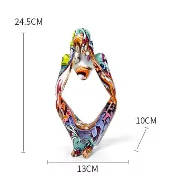 Abstract Resin Beeld – Moderne Europese Woondecoratie – Kunst Sculptuur voor Woonkamer & Kantoor