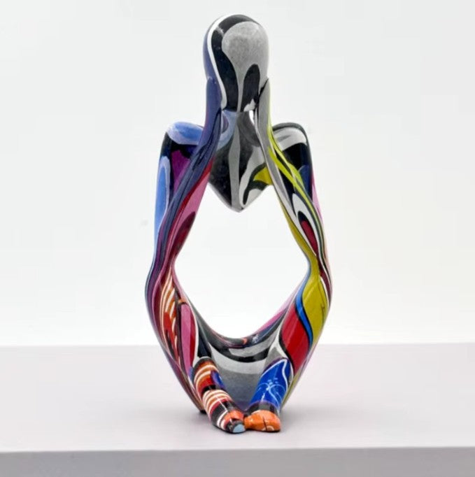 Abstract Resin Beeld – Moderne Europese Woondecoratie – Kunst Sculptuur voor Woonkamer & Kantoor