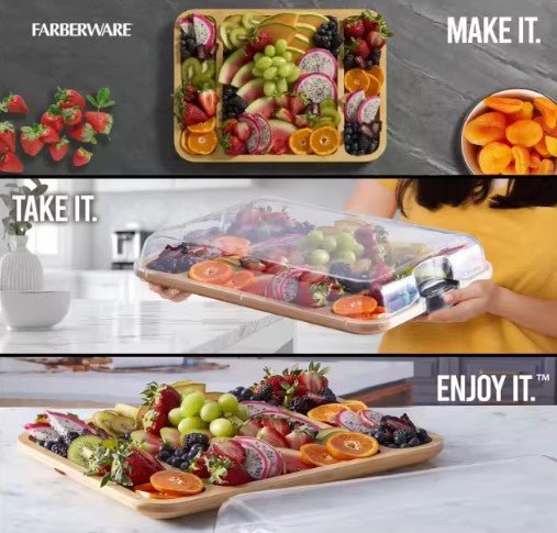 Luxe Bamboe Borrelplank – Kaas, Charcuterie, Tapas, Picknick & BBQ Borrelhapjes - inHype